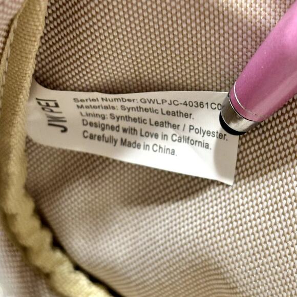 JW PEI Eva Shoulder Bag Ivory White Croc Print Small Purse Handbag Vegan - Picture 8 of 14